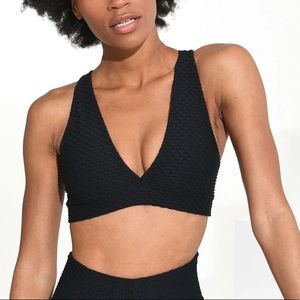 Booty by Brabants Croco Skin Deep V Top Black